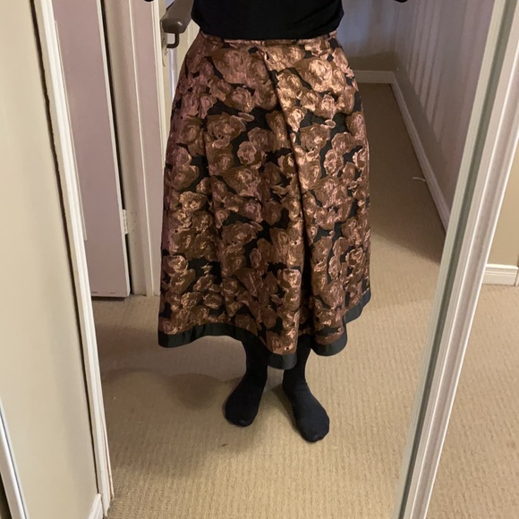 Pink Tartan Rose Gold Jacquard bubble skirt - Picture 6 of 7